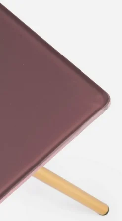 TAVOLINO IN VETRO 35X35 - INESH