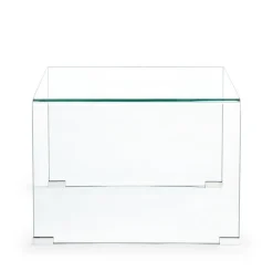 TAVOLINO IN VETRO 60X60 - IRIDE