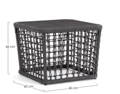 TAVOLINO KOLLAR 60X60 ANTRACITE