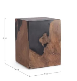 TAVOLINO NERO 30X30 - MELTY