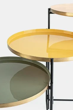 TAVOLINO PIEGHEVOLE IN ACCIAIO - AMRITA