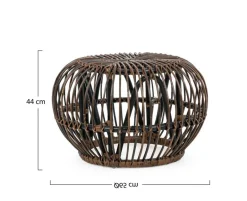 TAVOLINO POUF IN FIBRE NATURALI - DORADAL