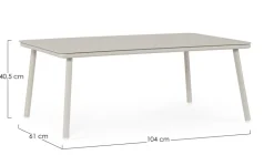 TAVOLINO SPIKE 104X61 AGATE QS26