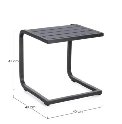 TAVOLINO TAYLOR 40X40 GRIGIO SCURO