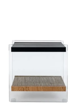 TAVOLINO 50X50 NERO - LINE WOOD