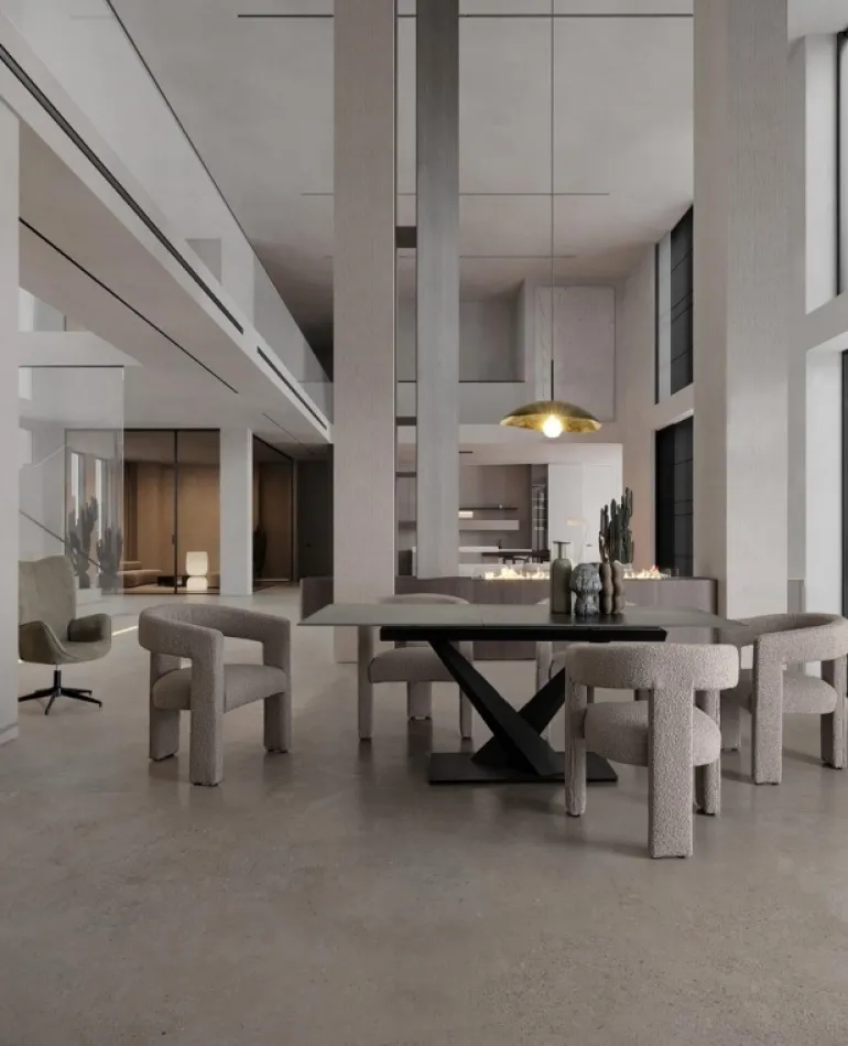 TAVOLO ALL. JOHANNES 160-200X90 NERO