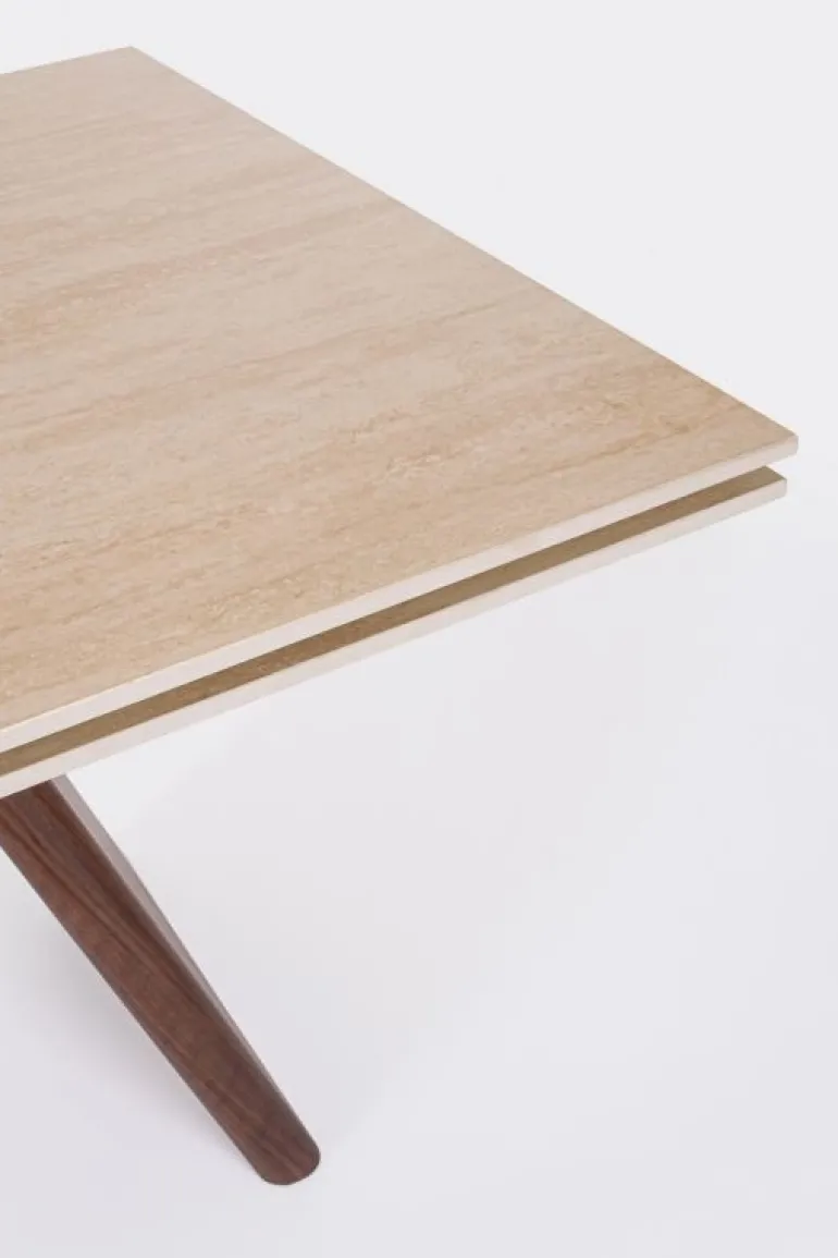 TAVOLO ALL. MAIKKI 200/300X100 NOCE/TRAV