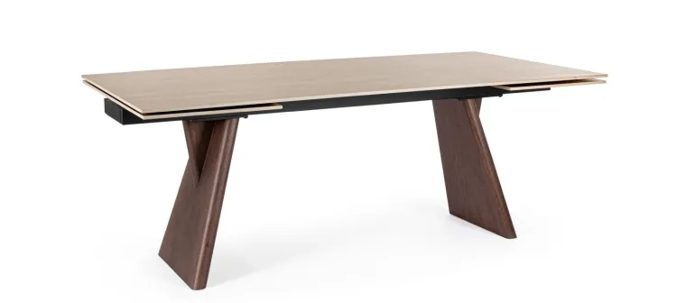 TAVOLO ALL. MAIKKI 200/300X100 NOCE/TRAV