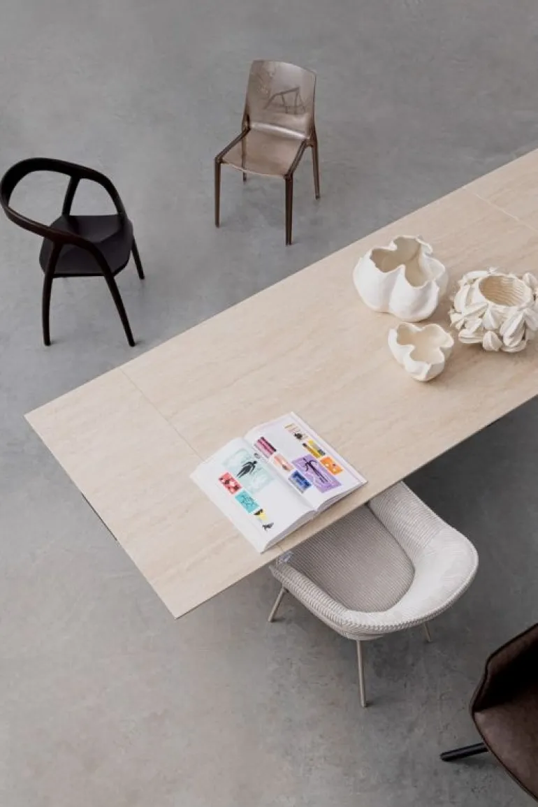 TAVOLO ALL. MAIKKI 200/300X100 NOCE/TRAV