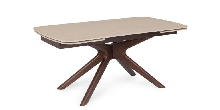 TAVOLO ALL. MARITTA 170/250X90 NOCE/TRAV