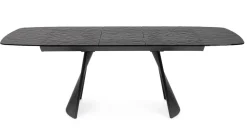 TAVOLO ALL OLIVER VETRO 180-220X90