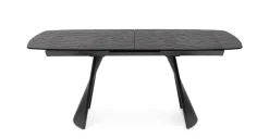 TAVOLO ALL OLIVER VETRO 180-220X90