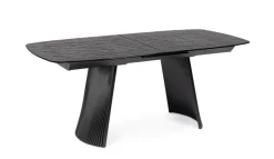 TAVOLO ALL OLIVER VETRO 180-220X90