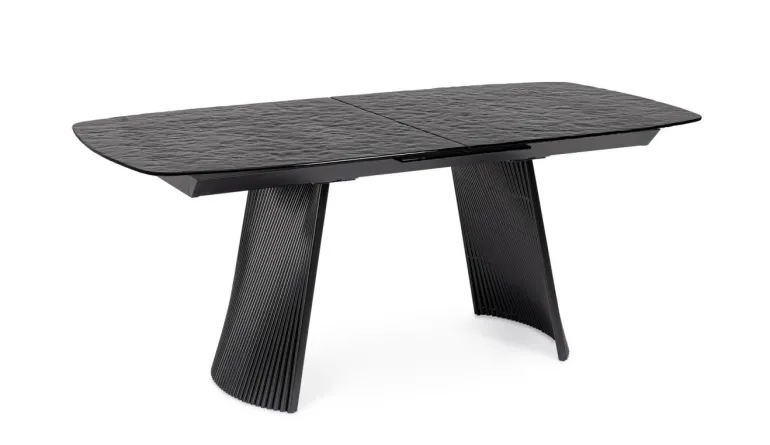 TAVOLO ALL OLIVER VETRO 180-220X90