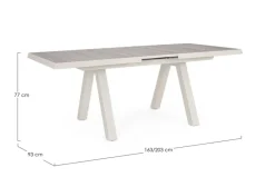 TAVOLO ALL.KRION 163-203X93 PELICAN