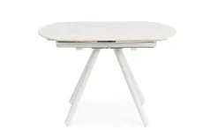 TAVOLO ALL.RAITA 119/178X89.4 BIANCO/BIA