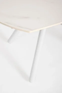 TAVOLO ALL.RAITA 119/178X89.4 BIANCO/BIA