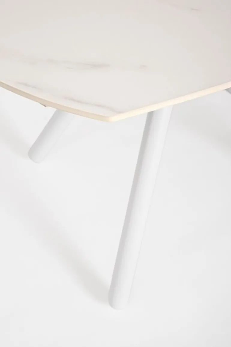 TAVOLO ALL.RAITA 119/178X89.4 BIANCO/BIA