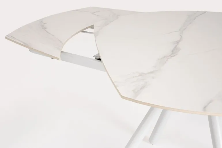 TAVOLO ALL.RAITA 119/178X89.4 BIANCO/BIA