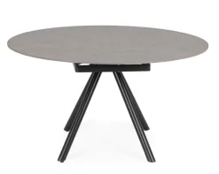 TAVOLO ALL.RAUNI D87/135 NERO/GRIGIO