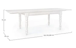 TAVOLO ALLUNGABILE IN LEGNO - COLETTE