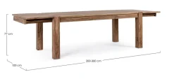 TAVOLO ALLUNGABILE IN LEGNO - SALFORD