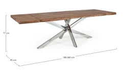 TAVOLO ALLUNGABILE IN LEGNO - ARKANSAS