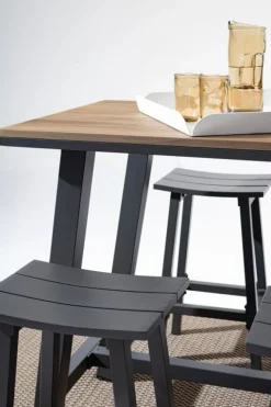 TAVOLO BAR IN ALLUMINIO ANTRACITE YK13 - SKIPPER