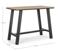 TAVOLO BAR IN ALLUMINIO ANTRACITE YK13 - SKIPPER