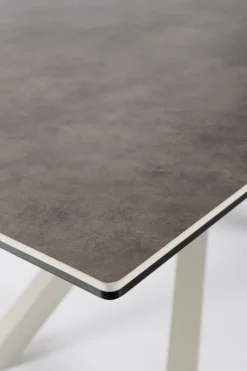 TAVOLO CON PIANO IN CERAMICA TORTORA - SEAN