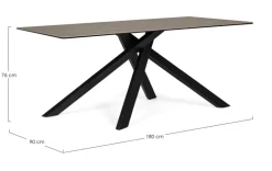 TAVOLO CON PIANO IN CERAMICA - MESSIER