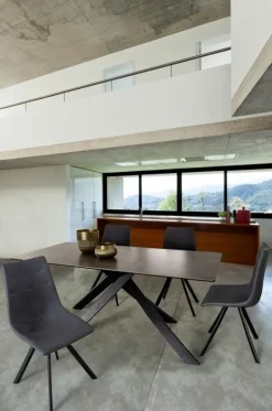 TAVOLO CON PIANO IN CERAMICA - MESSIER