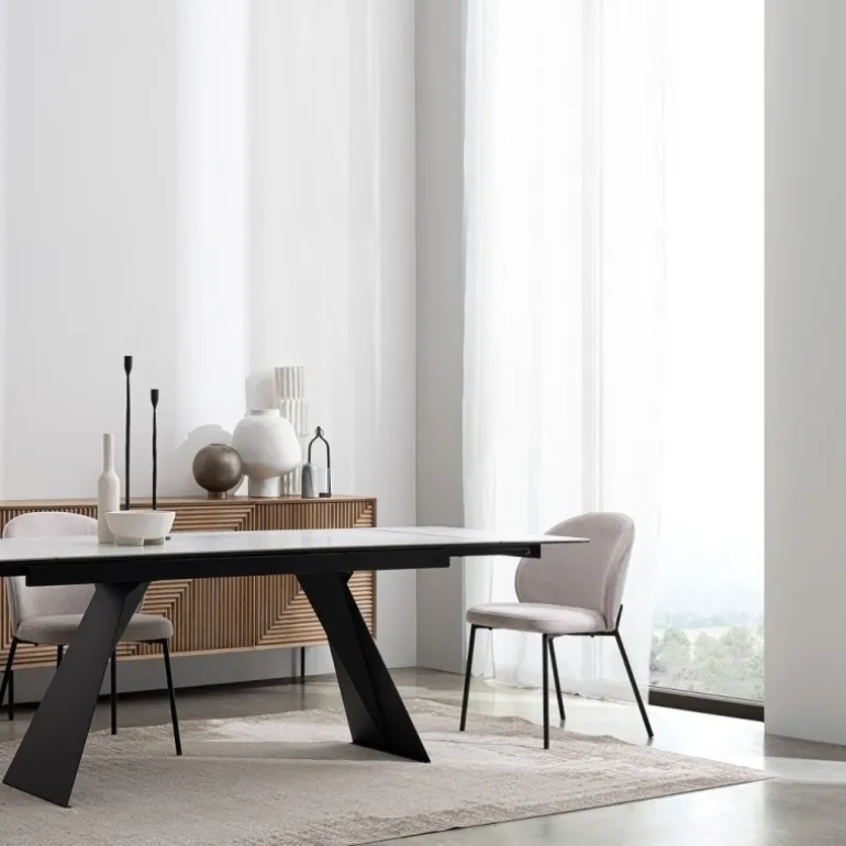 TAVOLO CON PIANO IN CERAMICA - BLAZAR