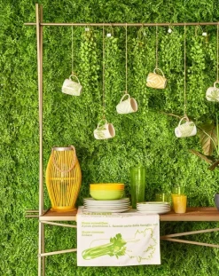 TAVOLO ESPOSITORE IN LEGNO RETTANGOLARE