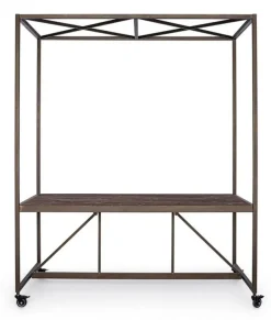 TAVOLO ESPOSITORE IN LEGNO CON TETTO