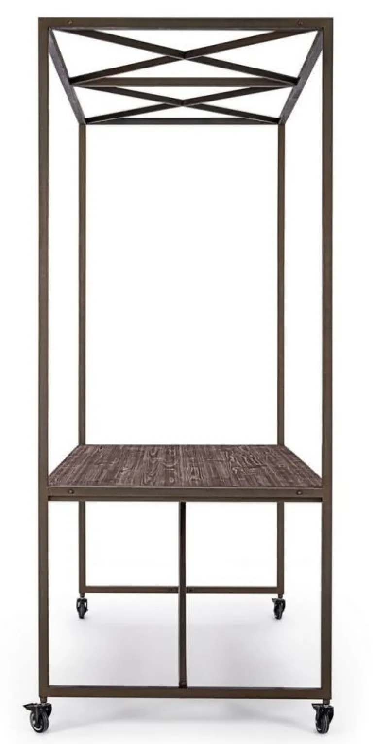 TAVOLO ESPOSITORE IN LEGNO CON TETTO