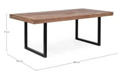 TAVOLO FISSO IN LEGNO - EGON