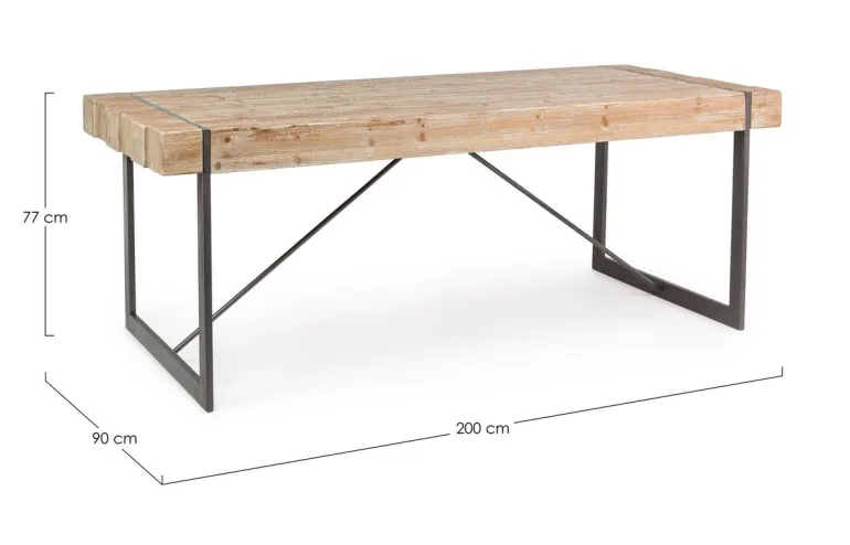 TAVOLO FISSO IN LEGNO - GARRETT