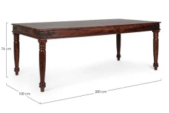 TAVOLO FISSO IN LEGNO - JAIPUR