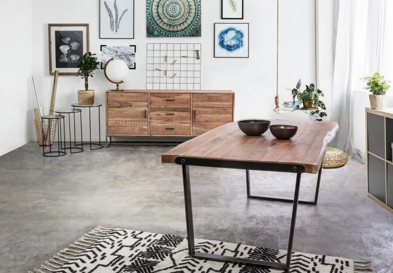 TAVOLO FISSO IN LEGNO 180X90 - ELMER