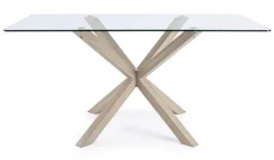 TAVOLO FISSO IN VETRO - MAY