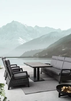 TAVOLO IN ALLUMINIO ANTRACITE JX55 - TRUMAN