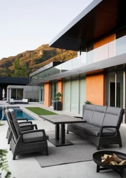 TAVOLO IN ALLUMINIO ANTRACITE JX55 - TRUMAN