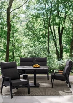 TAVOLO IN ALLUMINIO ANTRACITE JX55 - TRUMAN