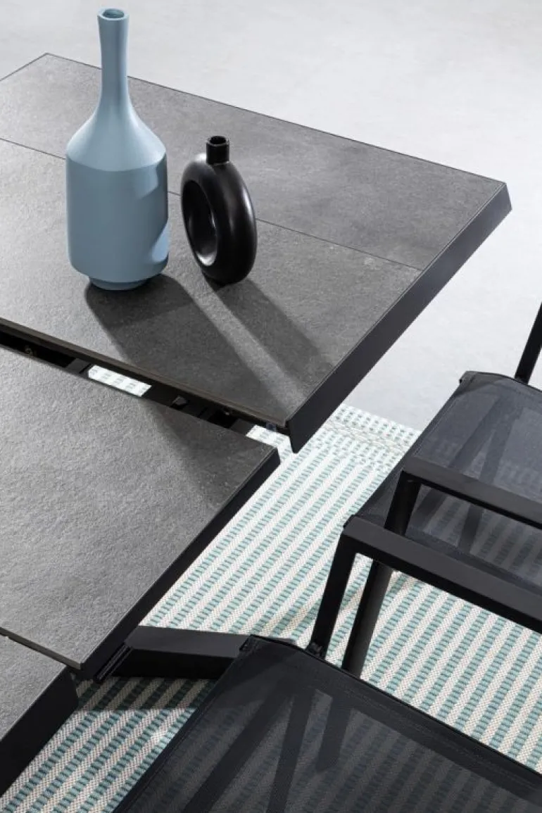 TAVOLO IN ALLUMINIO ANTRACITE JX55 - ROBERT