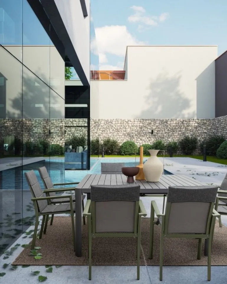 TAVOLO IN ALLUMINIO ANTRACITE CX23 - KIPLIN