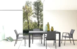 TAVOLO IN ALLUMINIO ANTRACITE JX55 - MASON