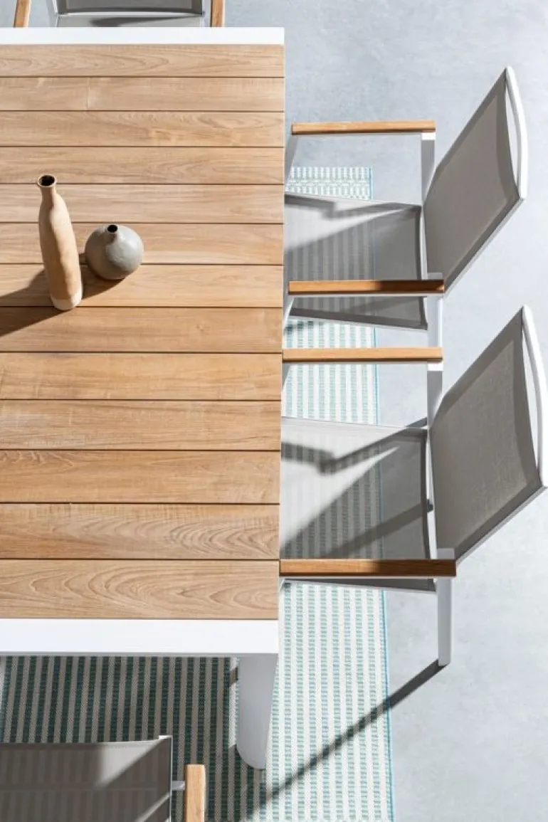 TAVOLO IN ALLUMINIO BIANCO GK50 - CAMERON