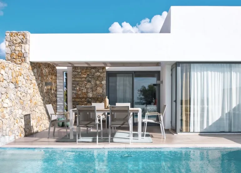 TAVOLO IN ALLUMINIO BIANCO GK50 - CAMERON