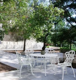 TAVOLO IN ALLUMINIO D110 BIANCO - VICTORIA